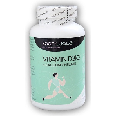 Sportwave Vitamín D3K2+Calcium chelate 120 kapslí