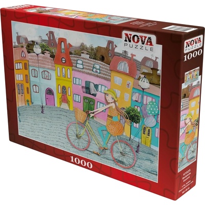 Nova Puzzle Пъзел Nova puzzle от 1000 части - Момичето с колело (41025)