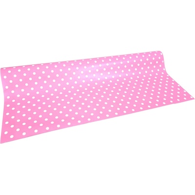Floristická fólie s puntíkem 50cm x 9,1m 31 růžová
