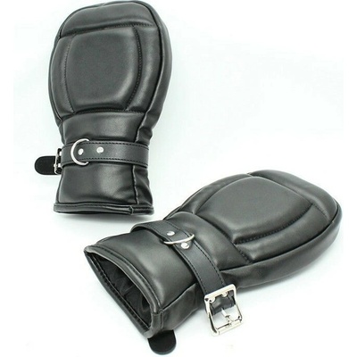 KOŽENÉ BONDAGE POLSTROVANÉ PÄSŤOVÉ RUKAVICE