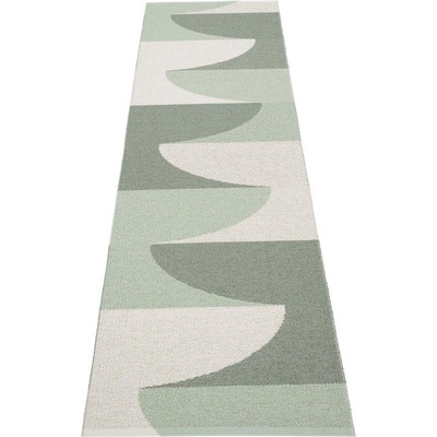 Pappelina Зелена пътека за открито и закрито 70x270 cm Hill Army Misty Mint - Pappelina (HI1G727)