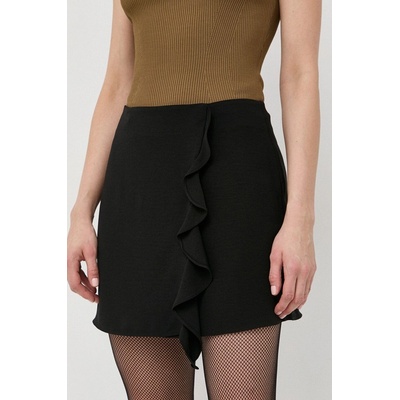 Armani Exchange sukňa mini áčkový strih čierna