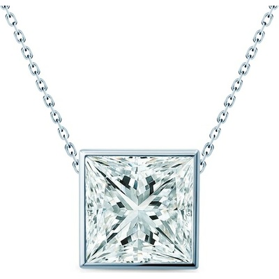 Savicki Náhrdelník biele zlato, diamant PURE-N-PR-008-DIA-B