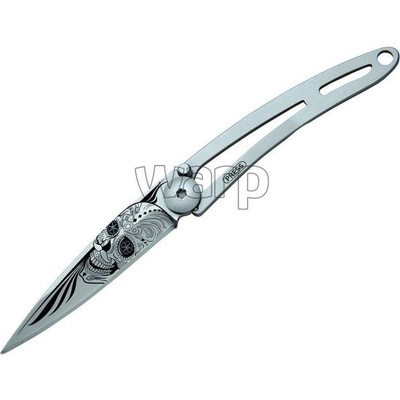Deejo 7CN021 naked 15g,biker, tattoo, Latino Skull