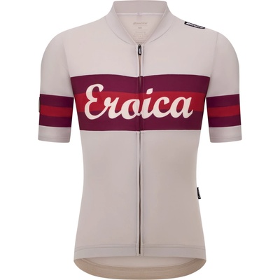 Santini Фланелка с къс ръкав за колоездене Santini Eroica Timo S/S Jersey Cycling jersey - Cappuccino - размер XS (056-4380-0211)