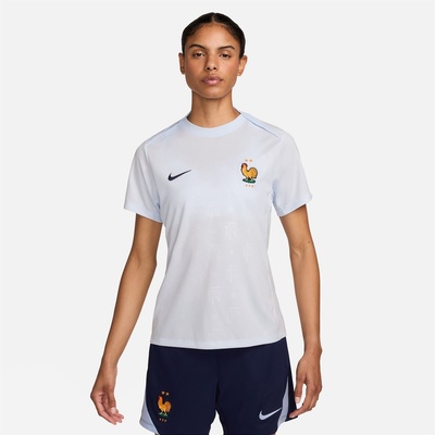 Nike Дамска футболна фланелка Nike France Academy Pro Away Pre-Match Shirt 2024 Womens - Blue