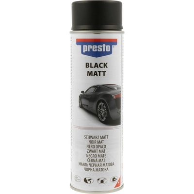 Presto Rallye sprej - akrylová - čierny matný - 500 ml
