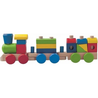 Woody Drevený skladací nákladný vlak dva vagóny