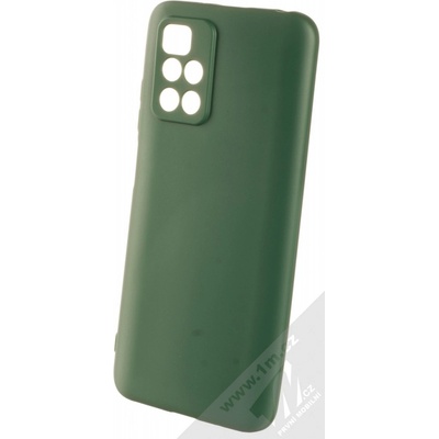 Pouzdro 1Mcz Matt Skinny TPU ochranné silikonové Xiaomi Redmi 10 tmavě zelené