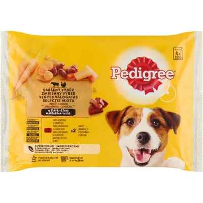Pedigree se zeleninou ve šťávě 4 x 100 g
