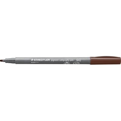 STAEDTLER Калиграфски флумастер Staedtler Pigment 375, кафяв (31660-А-КАФЯВ)