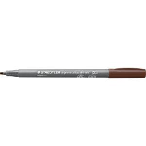 STAEDTLER Калиграфски флумастер Staedtler Pigment 375, кафяв (31660-А-КАФЯВ)