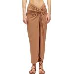 SUNDEK Pareo skirt in lycra sarong - Brown (Earth)