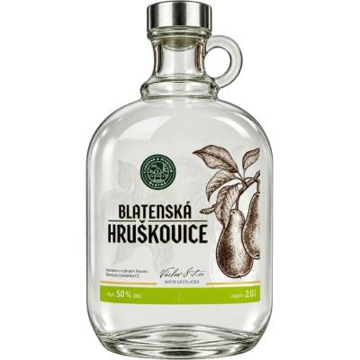 Blatenská hruškovice Demižon 50% 2 l (holá láhev)