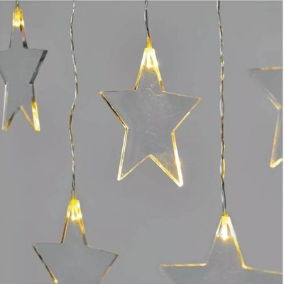 Emos 10 LED girlanda 10x rampouch 1,35 m 2x AA vnitřní studená bílá časovač