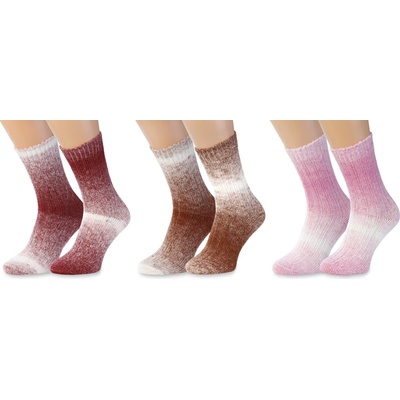 Wooline ponožky 3v1 Natural comfort hebké dámske 3