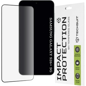 Techsuit Стъклен протектор за Samsung Galaxy S26 Plus - Techsuit 111D Full Cover - Черен