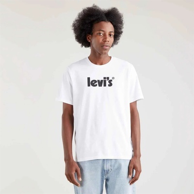 Levi's Тениска Levis Men's Short Sleeve Oversized Fit Oversized T-Shirts - Pstr Logo White