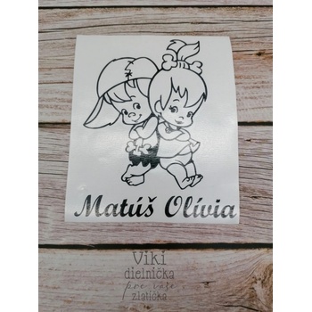 Nálepka na auto - 7 súrodenecká nie čierna