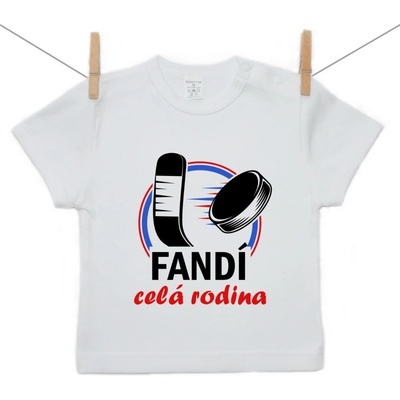 Boodyy Tričko s krátkým rukávem Fandí celá rodina