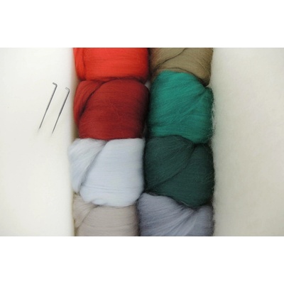 Sada začínáme s plstěním 170g - Vánoce