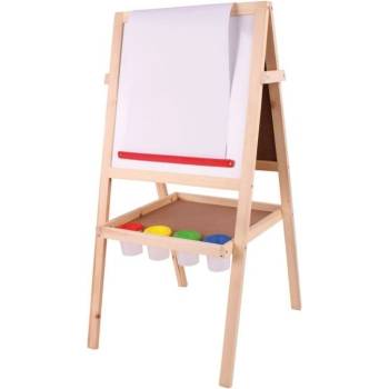 Image 1 of Bigjigs Toys - Дървена двустранна дъска за рисуване