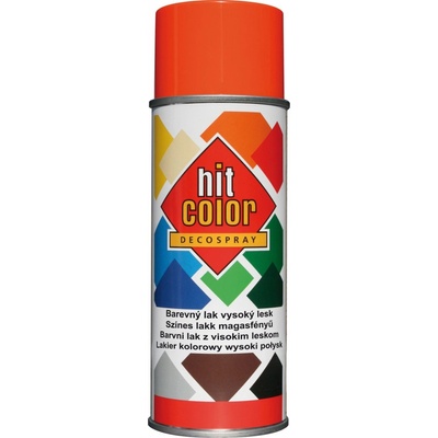 hitcolor Barva lesklá 400 ml oranžová
