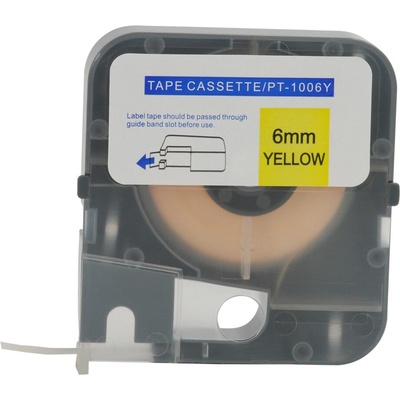 PONY PT-1006Y, 6mm x 8m, Жълт, оригинална лента (PT1006Y)