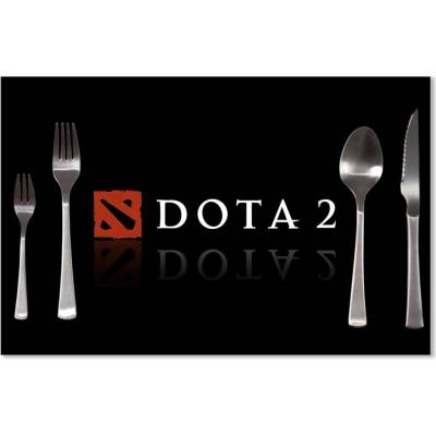 Sablio Prostírání Dota 2 Černá 40x30cm
