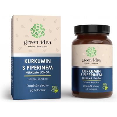 Top Vet Kurkumin s piperinem bylinný extrakt 60 tobolek