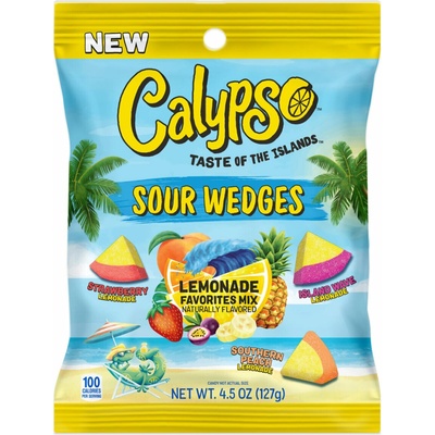 Calypso US kyselé žvýkací bonbonky s příchutí limonády a ovoce 127 g