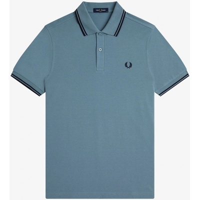 Fred Perry Блуза с яка Fred Perry Short Sleeve Twin Tipped Polo Shirt - Stock Blue Z56