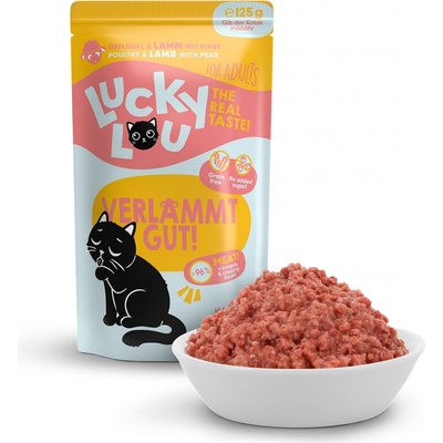LUCKY LOU Lifestage pre Mačky Adult Hydina a Jahňa 125 g