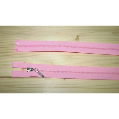 Kostenný zips ružová 3mm deliteľný jednosmerný 40cm