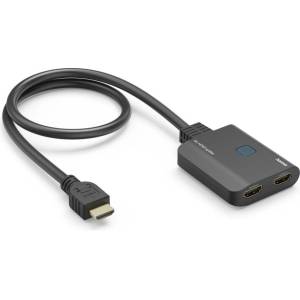 Hama Сплитер 4K HDMI мъжко - 2 x HDMI женско, черен (205284) - ggbox