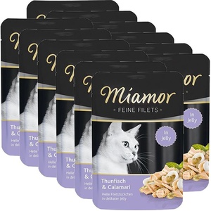 Miamor Капсула Miamor Feine Filets тонь и калмари в желе 12 x 100 г