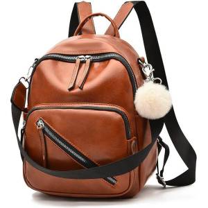 CHARON Дамска Раница Charon Eleanor, Различни цветове, Кафява (KW051-BROWN)