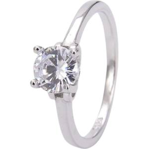 Silenti Jewelry Сребърен пръстен "Елегантност" - 6 - 52мм (16.6мм диам. )