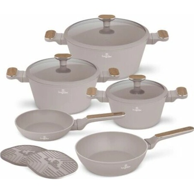 BERLINGERHAUS Súprava riadu s titánovým povrchom 10 ks Taupe Nordic Collection