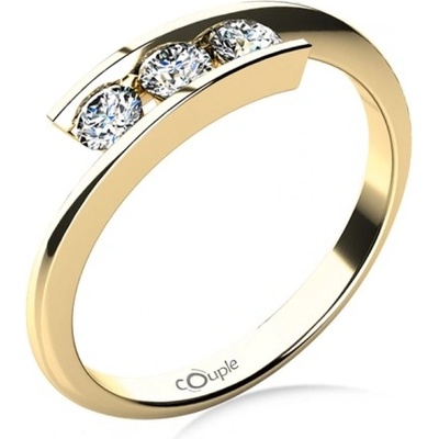 Couple prsten Seraphine žluté zlato a zirkony 6814009 0 1