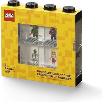 LEGO® Zberateľská skrinka na 8 minifigúrok- černá