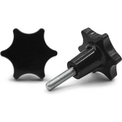 Skrutka kovová s plastovou hlavou, 6 cípa hviezda / 105-012 / 40 / M6 x 24 mm (čierna)