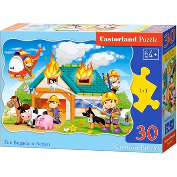 Image 1 of Castorland Пъзел Castorland от 30 части - Пожарникари (В-03525)