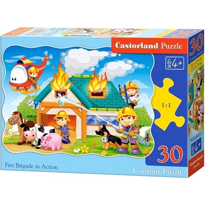 Castorland Пъзел Castorland от 30 части - Пожарникари (В-03525)