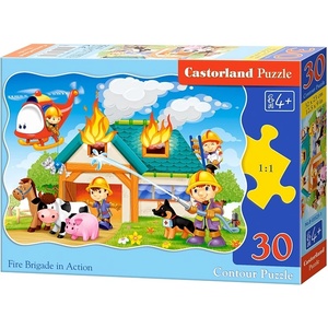 Castorland Пъзел Castorland от 30 части - Пожарникари (В-03525) - ozone