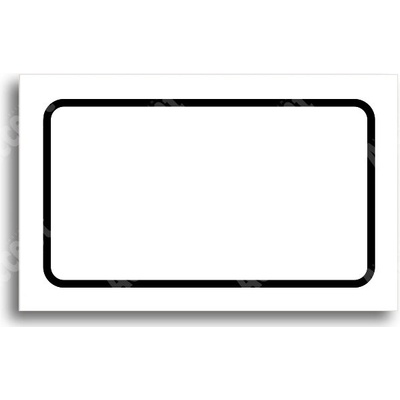 ACCEPT Tabulka SEM - TAM - typ 19 (80 x 50 mm) - bílá tabulka - černý tisk