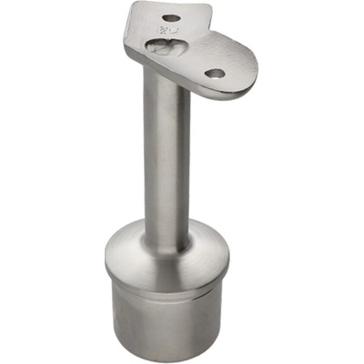 Držák madla pevný na trubku ø 42,4 mm (78x64 mm, 45° úhel), broušená nerez K320 / AISI304
