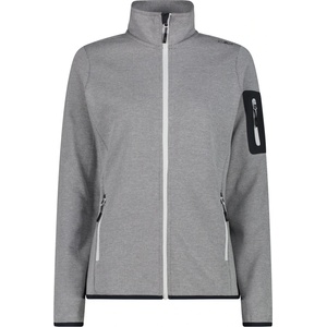 CMP Дамско поларено яке CMP Women's Jacket Jacquard Knitted Fleece jacket - Bianco / Graffite - размер 34 (EU) (105-7196-0211)