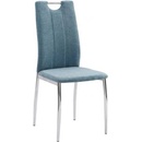 Kondela Oliva New azurová látka / chrom