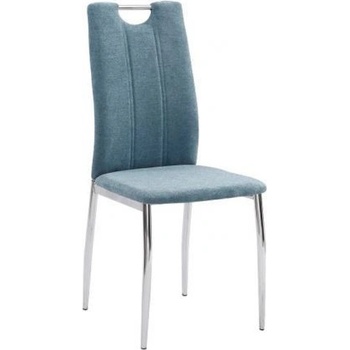 Kondela Oliva New azurová látka / chrom